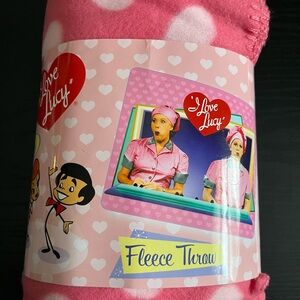 I Love Lucy Fleece Throw Blanket